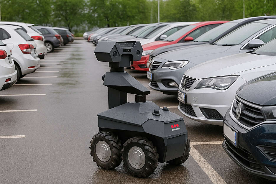 Robots de sécurité : derrière le SecuRobot de Securitas, le GR100 français de Running Brains