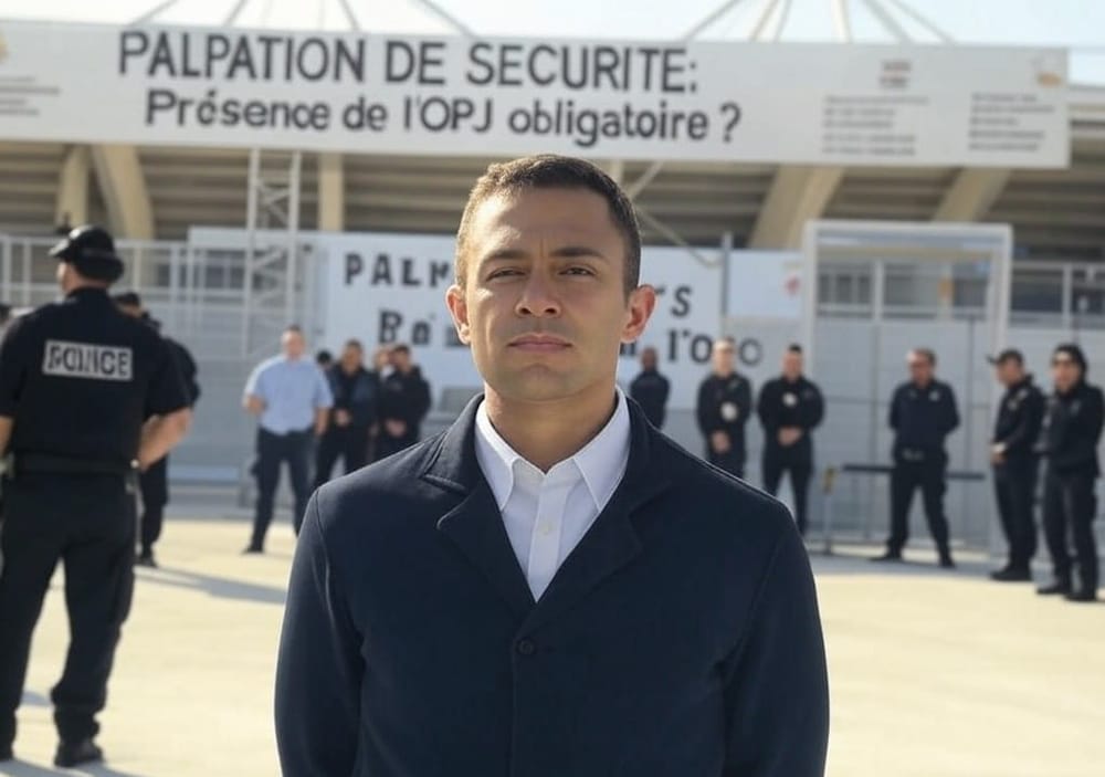 Palpations de sécurité en concert ou match de foot : l’OPJ doit-il vraiment être sur place ? image de l'article