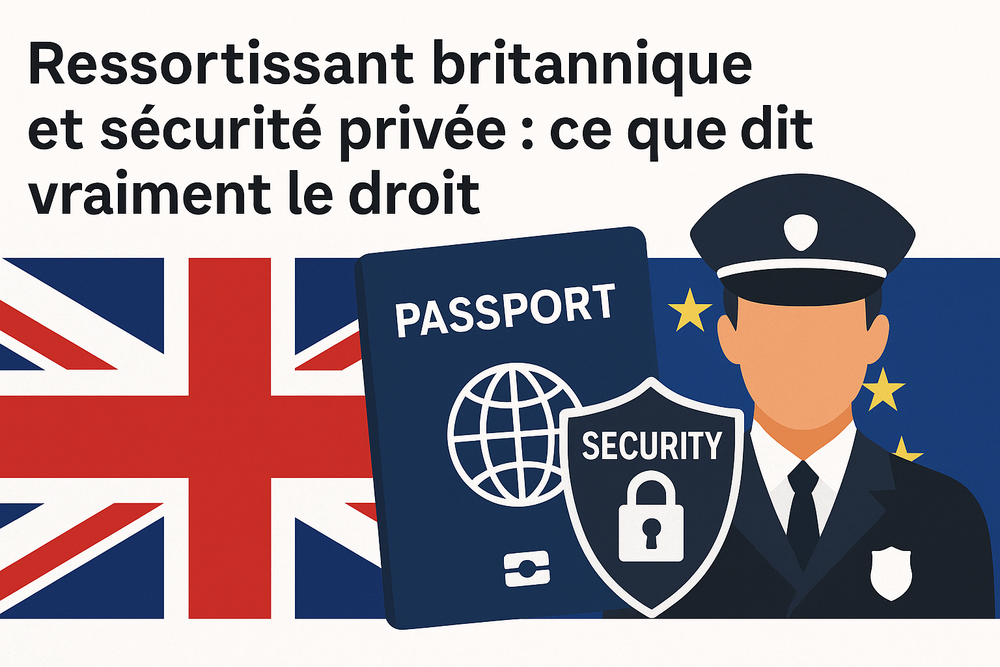 Ressortissant britannique et sécurité privée en France: ce que dit vraiment le droit image de l'article