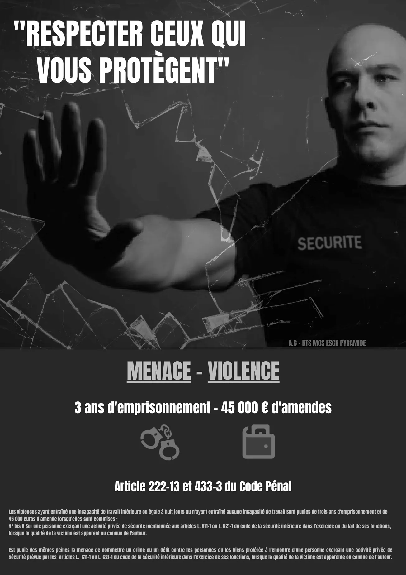 Sensibilisation sur la Protection des Agents de Sécurité : Téléchargez et Diffusez des Affiches de Prévention 🔐👮‍♀️