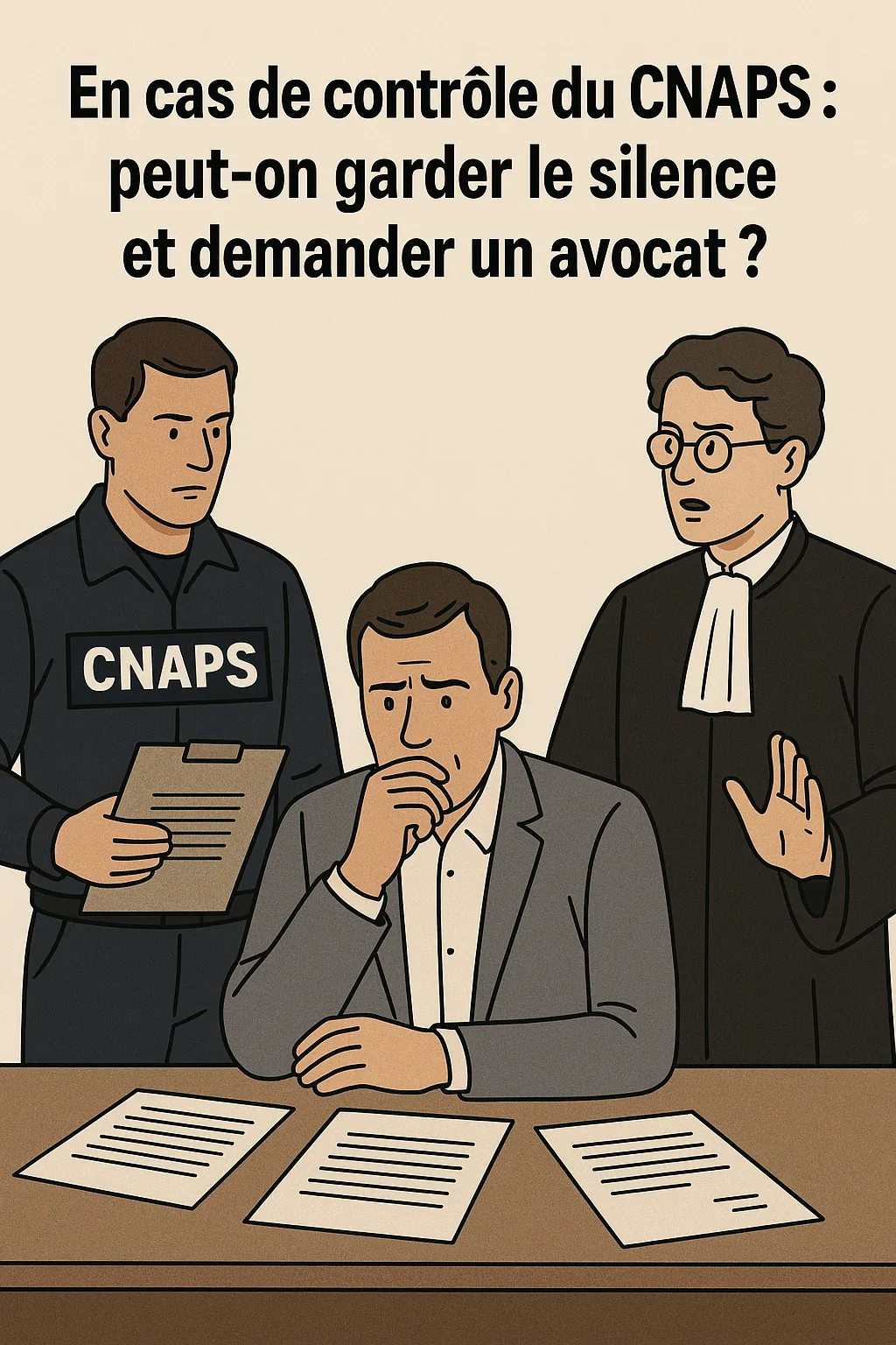Contrôle du CNAPS : avez-vous vraiment le droit de garder le silence ? (et de demander un avocat)