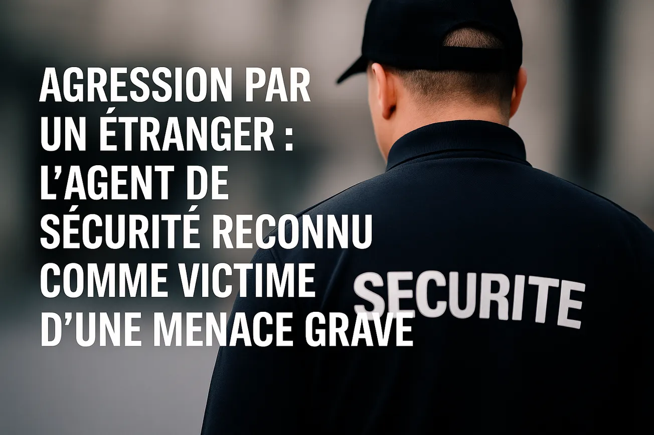 Agression par un étranger : l’agent de sécurité reconnu comme victime d’une menace grave