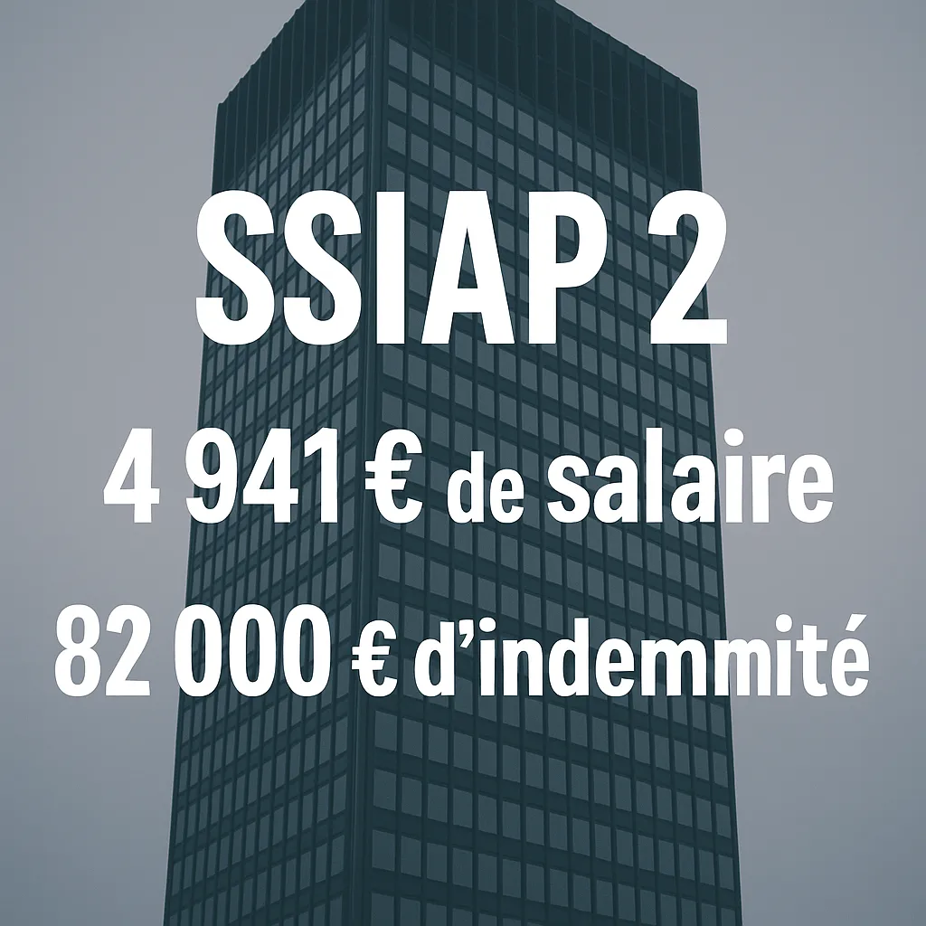 4 941 € par mois en SSIAP 2 : son licenciement abusif lui rapporte 82 000 €