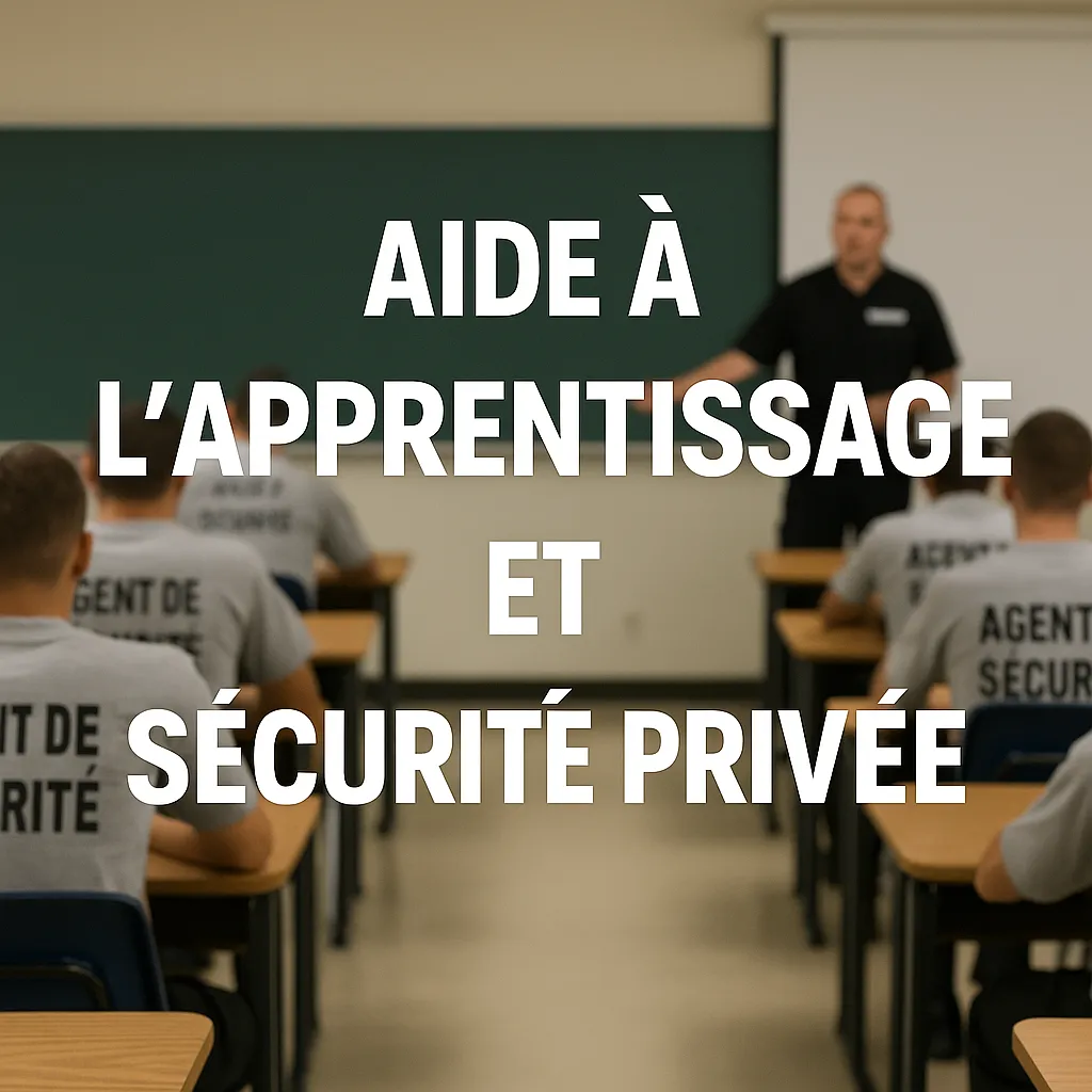 Réduction des aides à l'apprentissage : une bombe à retardement pour la sécurité privée