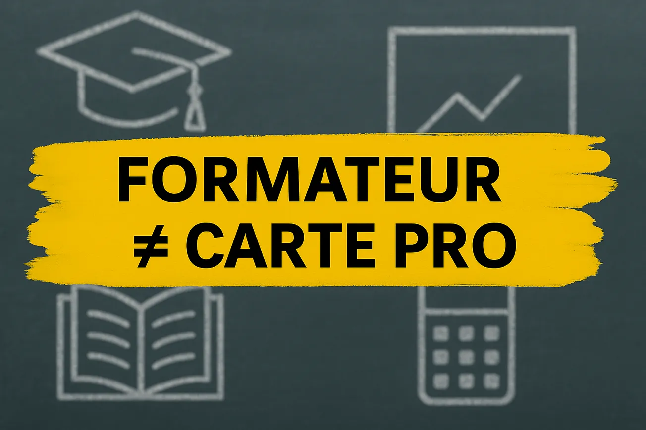 ❌ Carte pro formateur= formateur officiel ? Une idée fausse (et dangereuse)