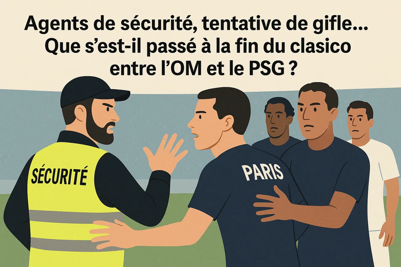 Agents de sécurité, tentative de gifle… Que s’est-il passé à la fin du Clasico entre l’OM et le PSG ?
