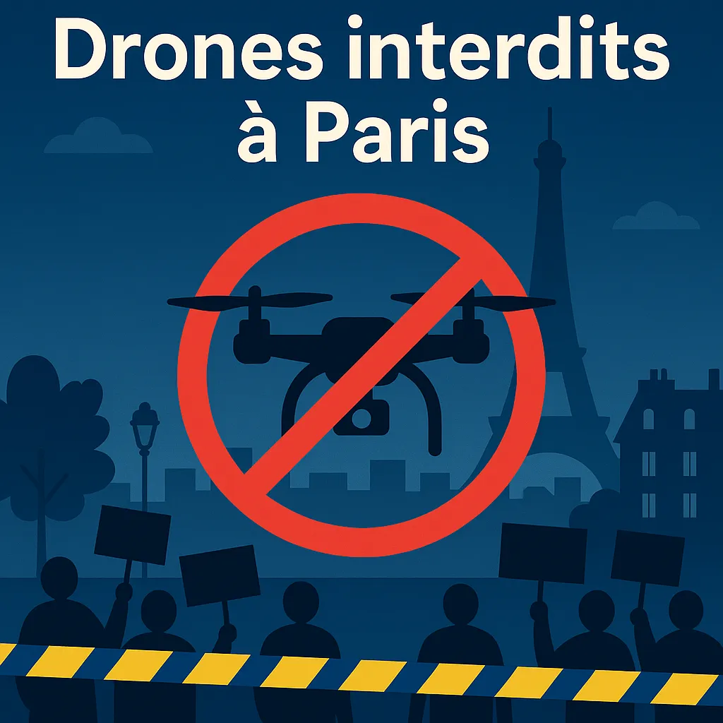 Paris : le juge interdit les drones du préfet, faute de preuves de menace