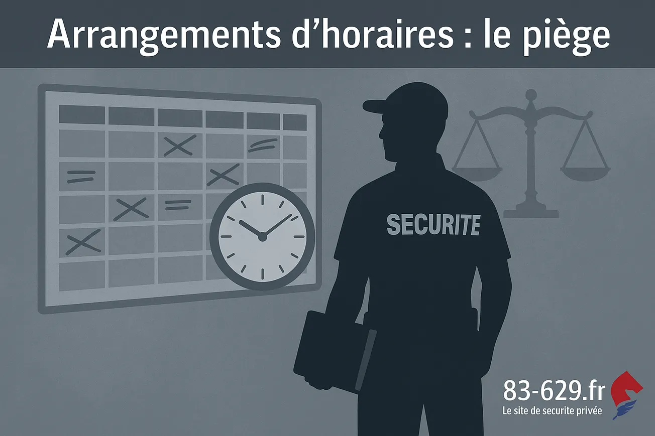 Agents de sécurité : ces "arrangements" d’horaires qui se retournent contre le salarié