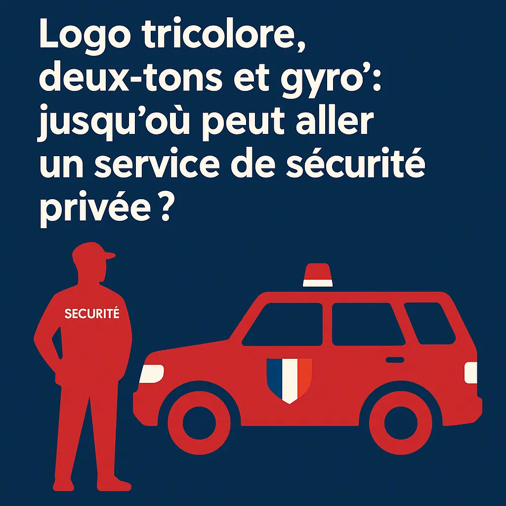Logo tricolore, deux-tons et gyro': jusqu’où peut aller un service de sécurité privée ?