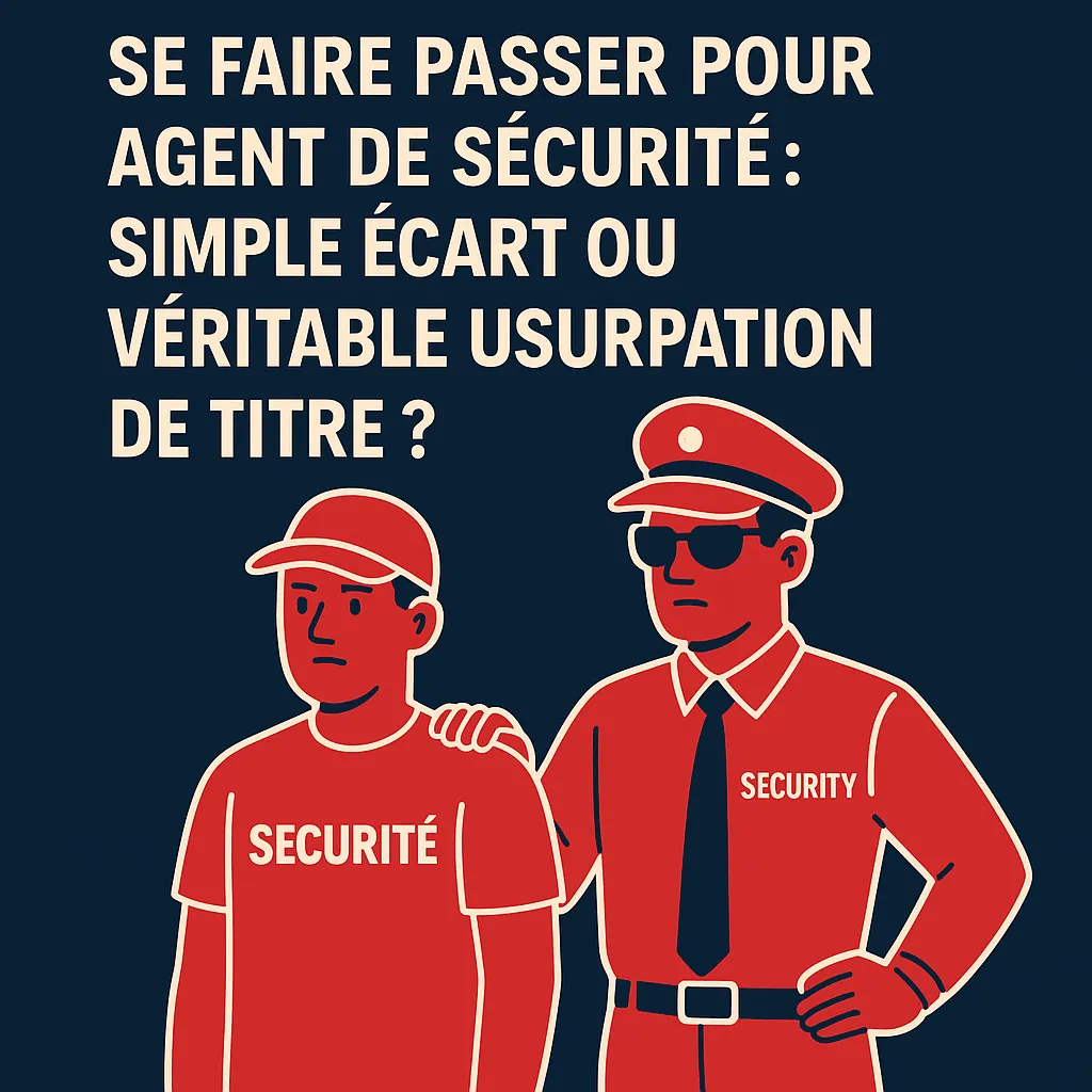 Se faire passer pour agent de sécurité : simple écart ou véritable usurpation de titre ?