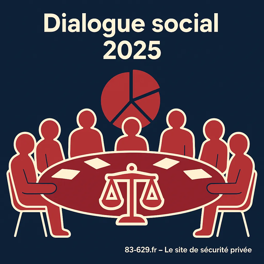 Représentativité syndicale 2025 : les six organisations habilitées à négocier pour les salariés de la sécurité privée