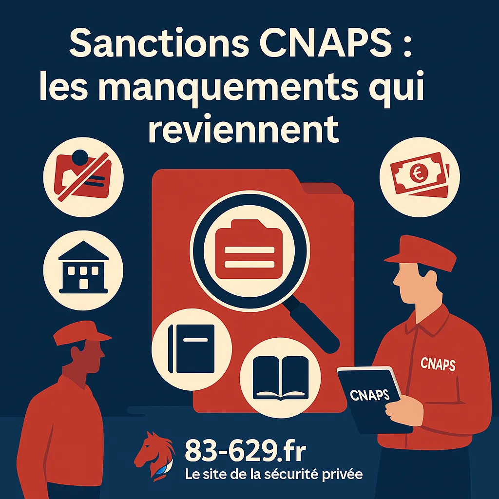 TOP 10 des infractions relevées par le CNAPS