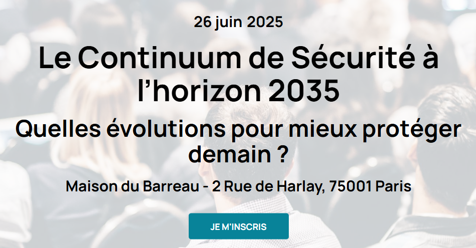 Le 26 juin, ANews lance son 1er colloque sur le continuum de sécurité à 2035 image de l'article